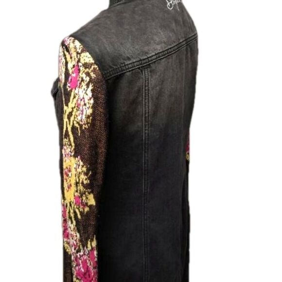 Desigual Roxanne Denim With Flower Dress - Picture 9 of 16